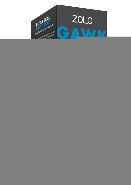 ZOLO Gawk Gawk Rechargeable Silicone Vibrating Deep Throat Blowbot Masturbator - Black/Vanilla
