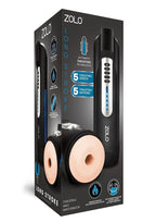 ZOLO Long Stroke Rechargeable Silicone Masturbator - Black