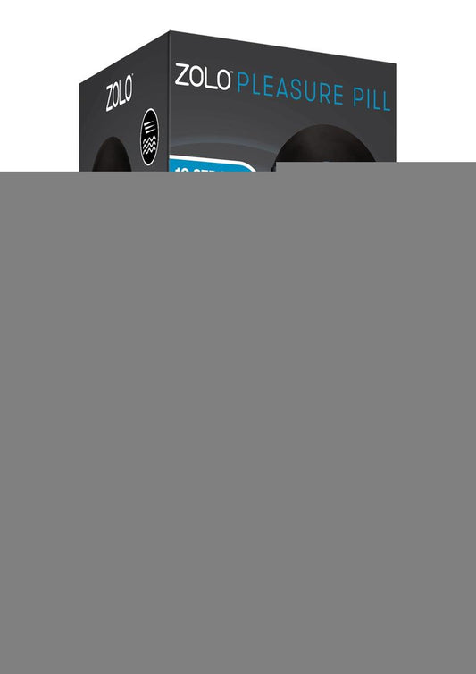 ZOLO Pleasure Pill Silicone Rechargeable Masturbator - Mouth and Anal - Black/Blue